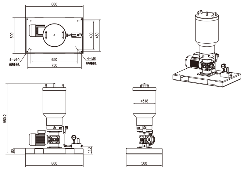 Technical Information of GP212 Progressive Lubrication Pump